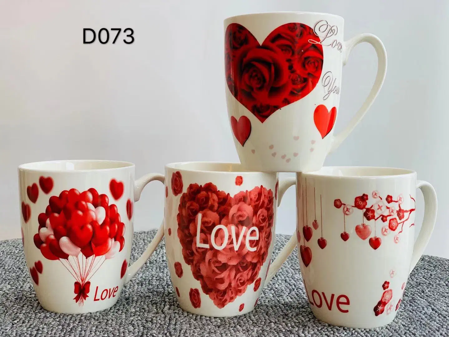 Wholesale/Supplier Exporter Different Colors Designs Ideas 12 Oz 360ml Ceramic Mug Porcelain Cup for Valentines Gifts