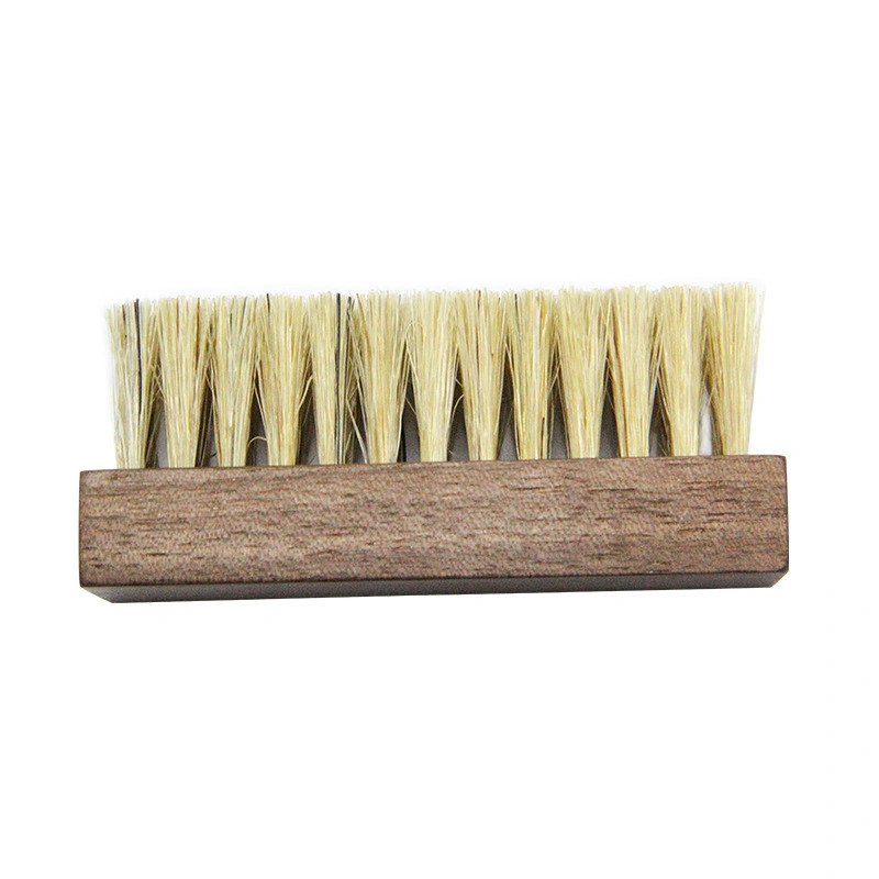 Suppression de la poussière de bois de soies Brosse de nettoyage de chaussures en cuir