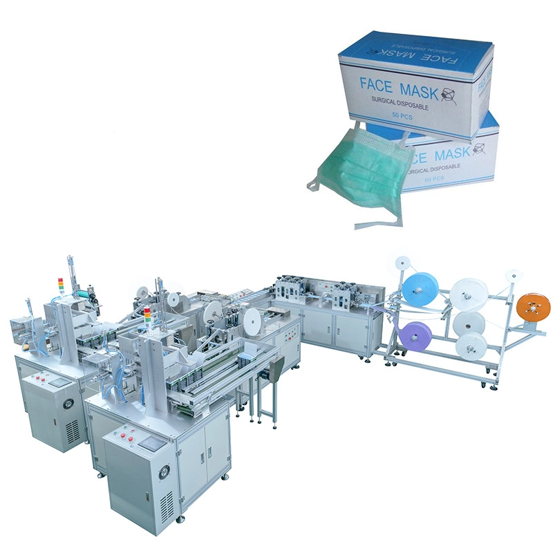 Automatic Medical Mask with Tie Box Feeding Machine