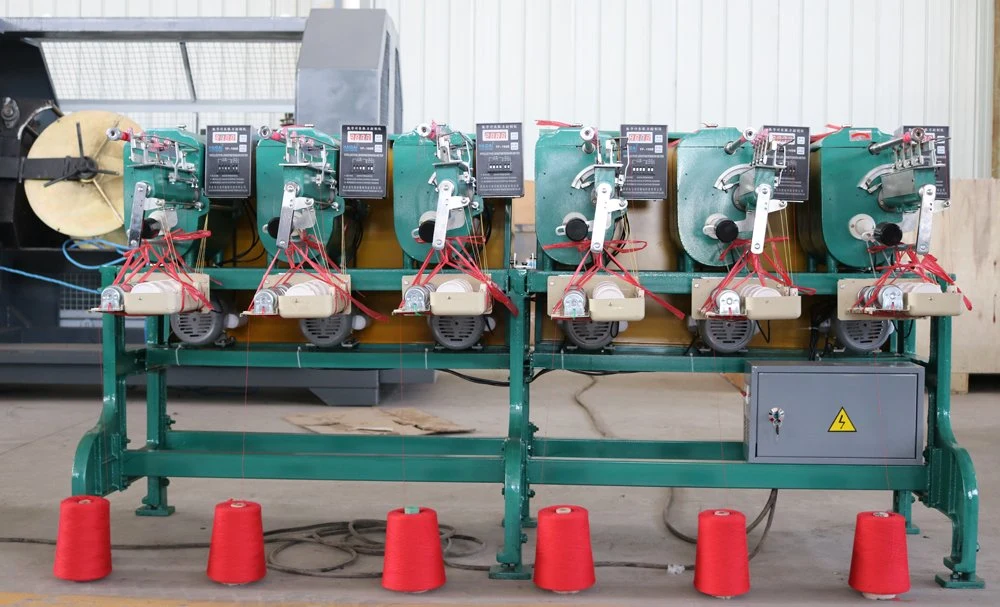 Machine à enroulement de filetage de couture de colonne conique