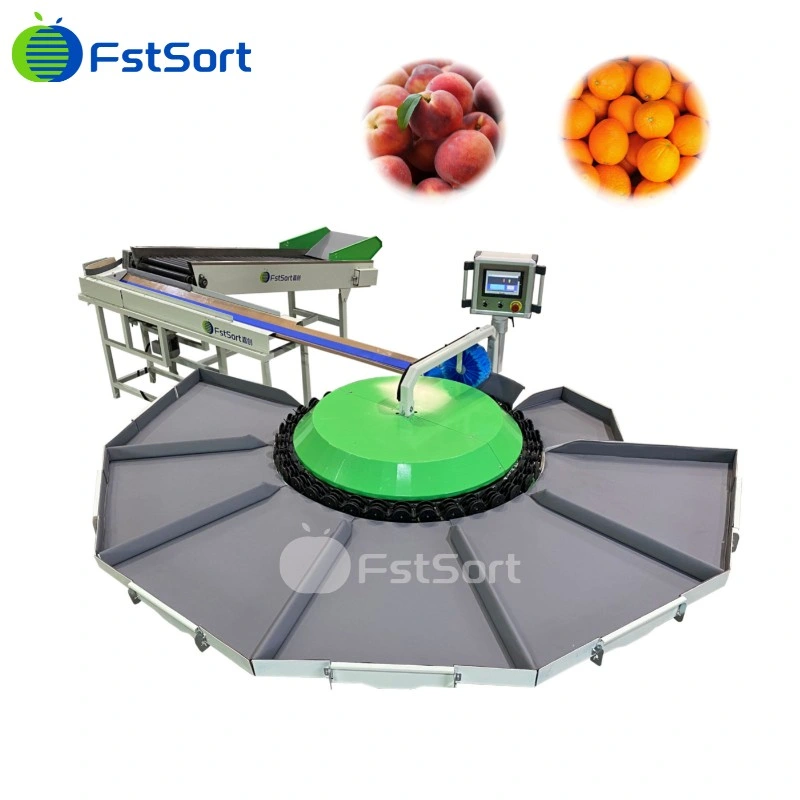 Stone Fruit Nectarine Apple Citrus Orange Peach Pear Fruit Rotary Weight Cleaning Sorting Machine