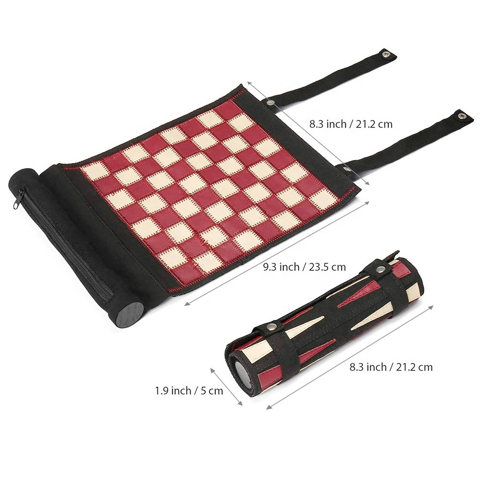 High End Portable Travel Backgammon Roll Set Chess Board Game