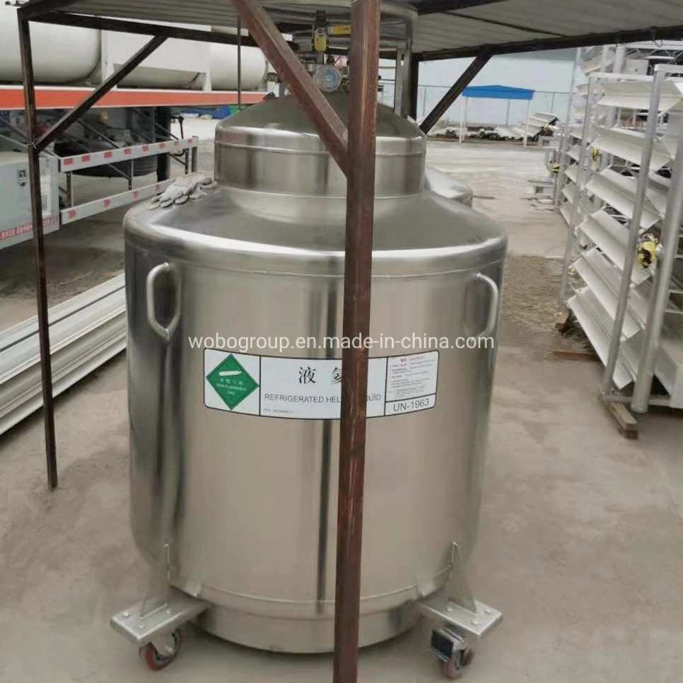 High Pressure Stainless Steel Liquid Helium Dewar Cylinder for Hospital