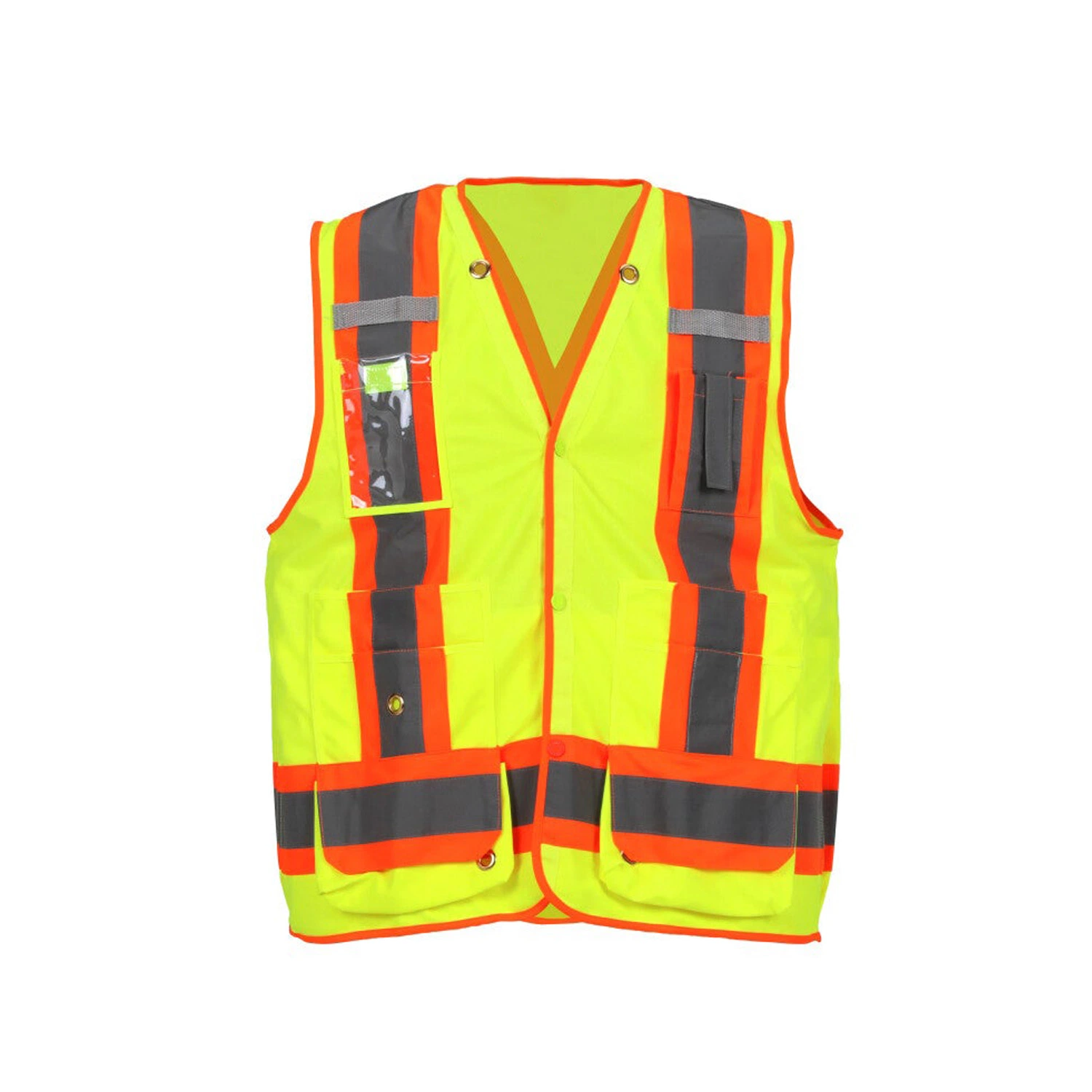 Seguridad Trabajo uniforme Alta visibilidad Advertencia Seguridad reflectante Chaleco para hombres
