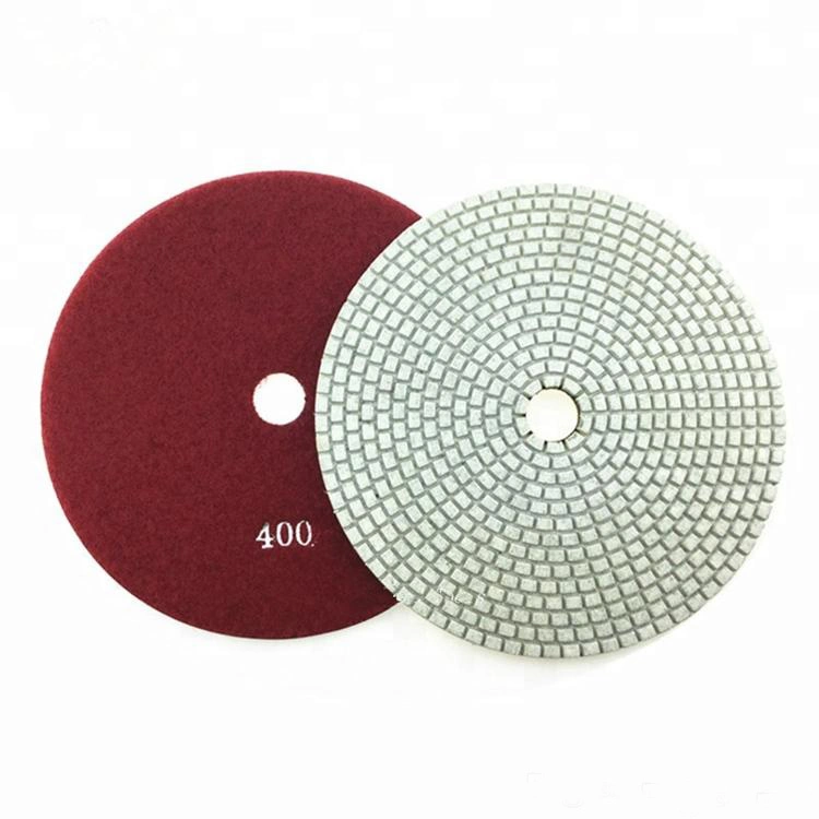 10 Inch D250mm 7 Steps Super Brightness Polishing Pad for Granite Marble Stone Flexible Wet Polishing Pad for Angle Grinder