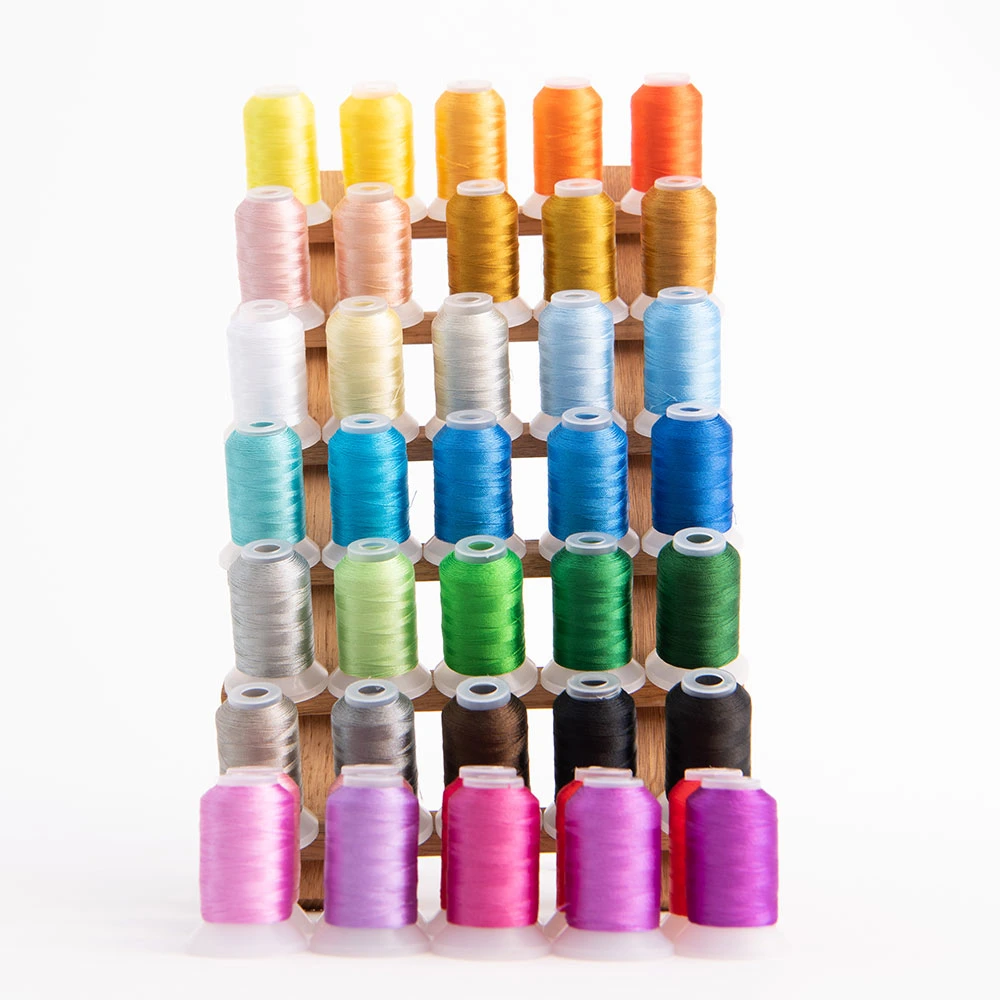 40 Colors 120d/2 500m Polyester Embroidery Thread Set Kit for DIY Hand-Making or Machine Sewing