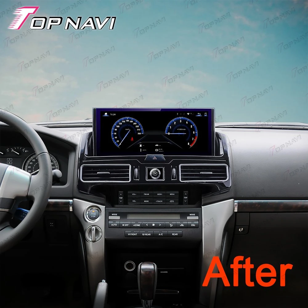 سيارة راديو 12 بوصة مشغل فيديو متعدد الوسائط لسيارة تويوتا لاند رحلة 2008-2015 ملاحة GPS CarPlay