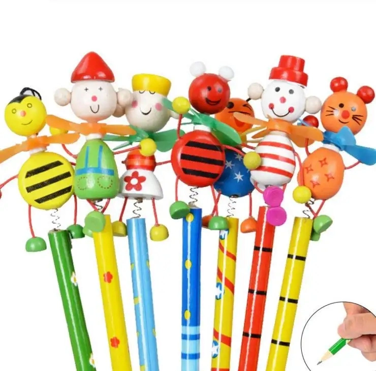 2023 Wholesale/Supplier Children Kids Pinocchio Puppet Animal Wooden Italy Gift Pencil