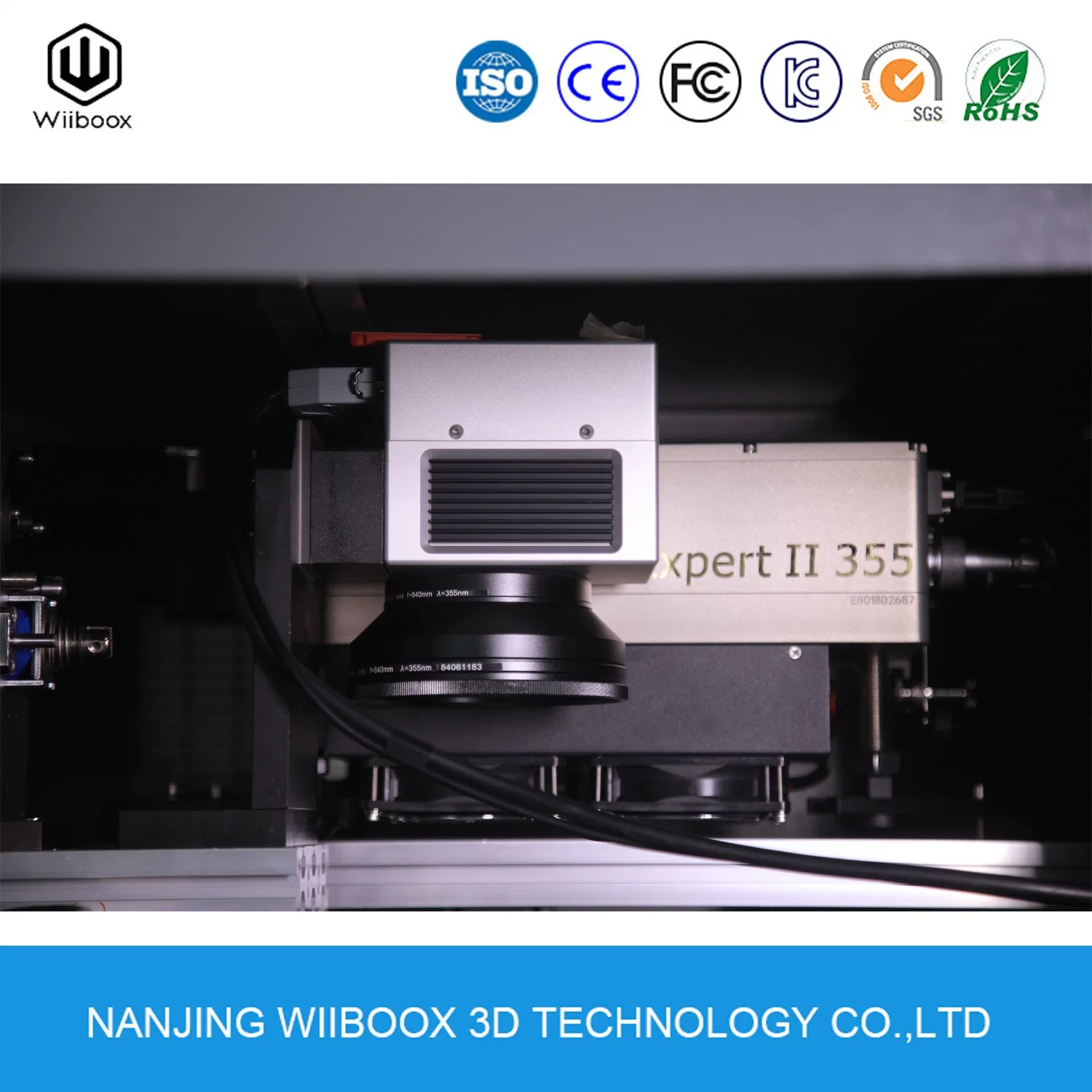 Wiiboox DSL de alta precisión 3450 3D de la máquina de impresión de SLA SLA de resina Industrial impresora 3D de la herramienta de creación rápida de prototipos de estereolitografía