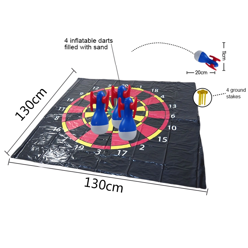 Família de PVC Jardim Piso insufláveis Dart Tapete Game Pad Brinquedos