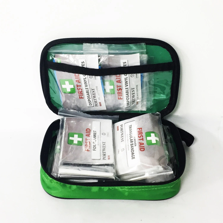 Wholesale/Supplier Mini Portable Plaster Travel Blue Color First Aid Kit for Gift Sport First Aid Kit for Premiums