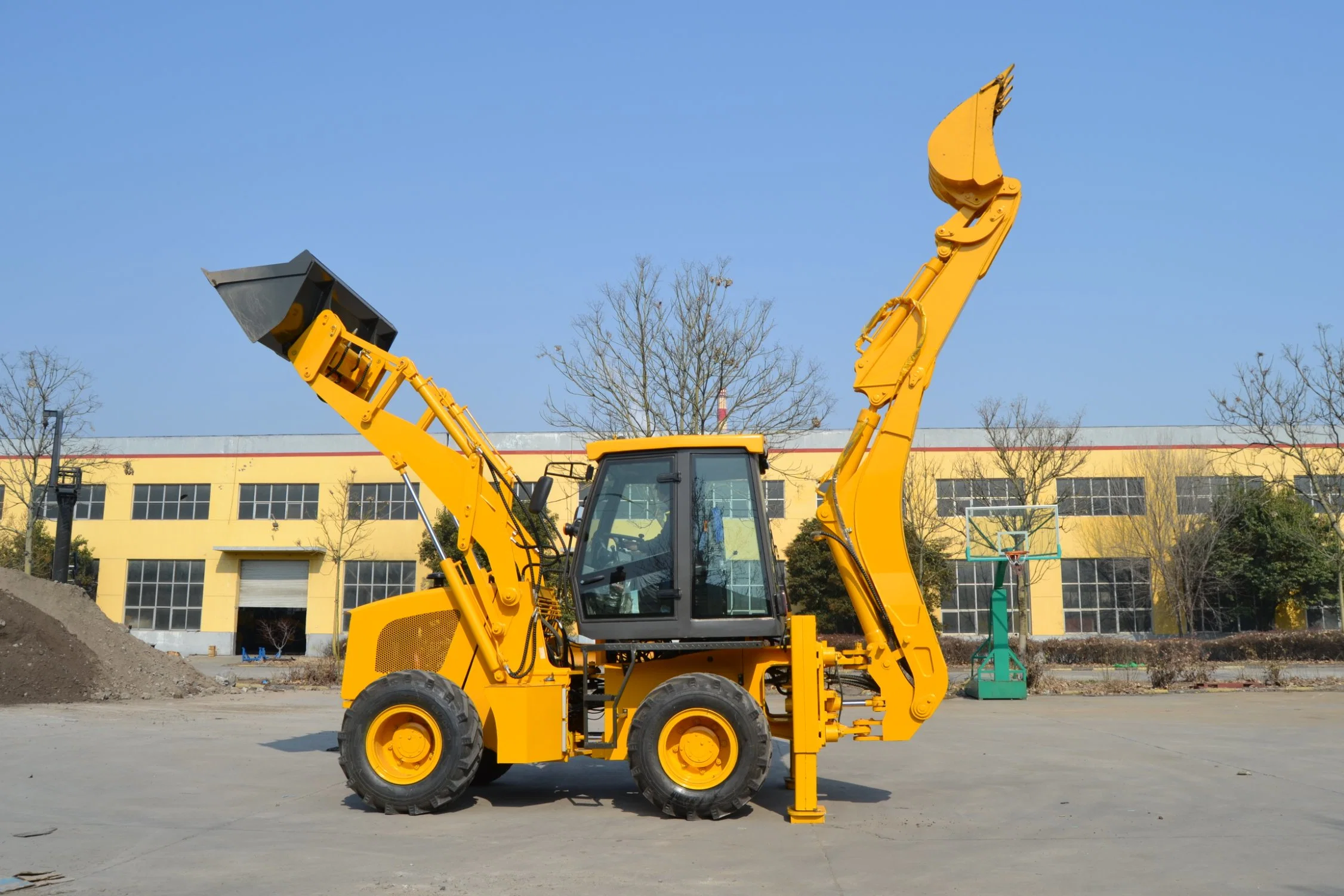 Forload Backhoe Excavator with Digging Bucket, Mini 50HP Tractor with Tlb of Wz30-25 Model