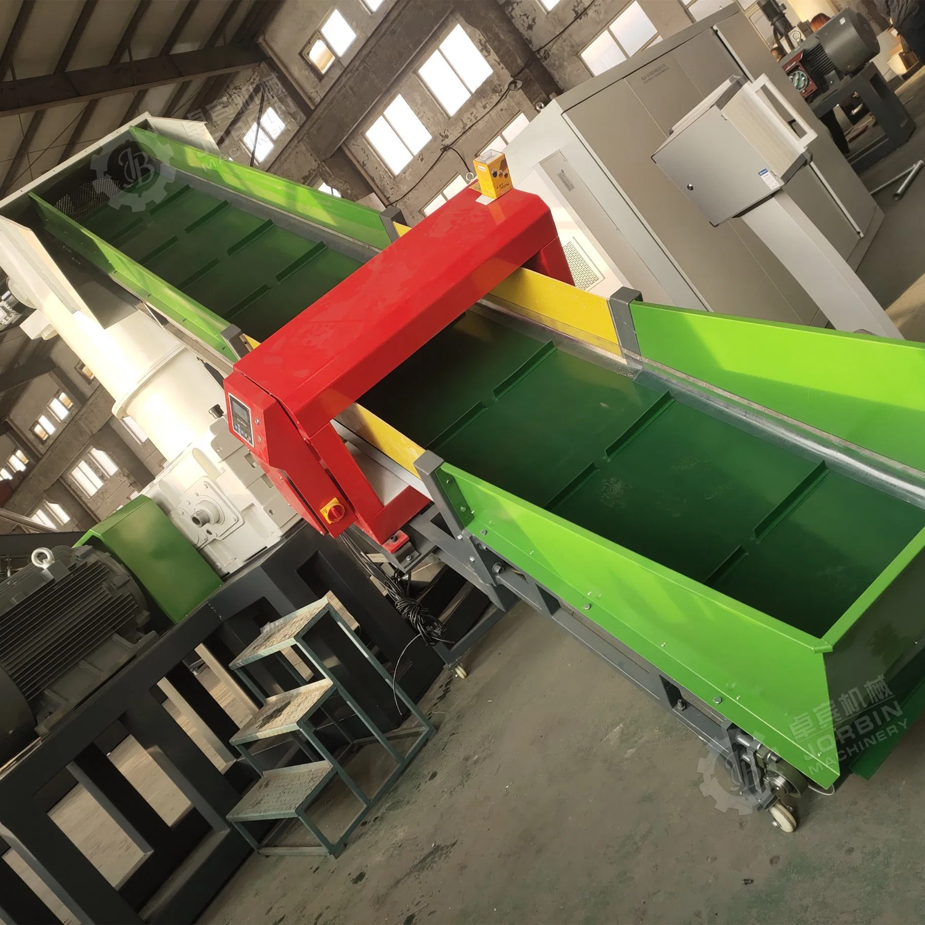 BOPP Film, Polypropylen Film Recycling Extrusionsextruder Maschine mit Additiven Trichter