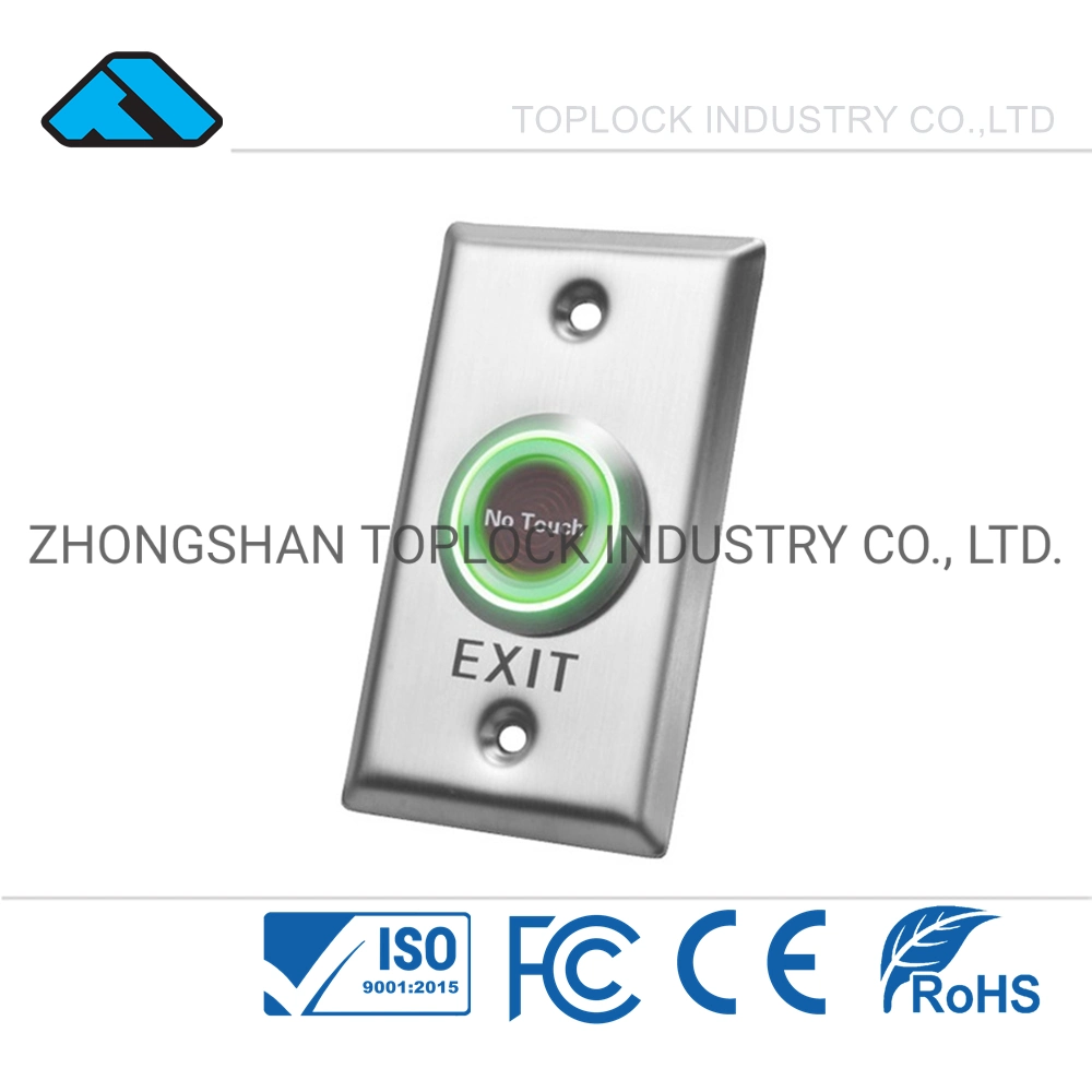 Manos libres sin tocar el interruptor de botón de infrarrojos de acero inoxidable Sistema de construcción de Intercomunicación de seguridad