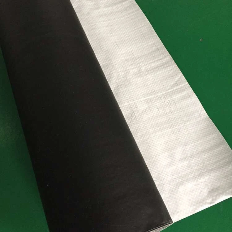 Black PE Laminate White Weave Woven Fabric as Package Materials