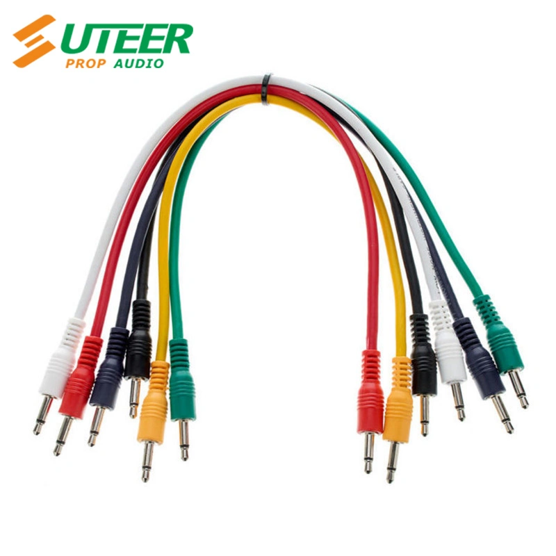 3,5 mm (1/8") Mini-jack estéreo Cables Patch Set de 6 - varios colores