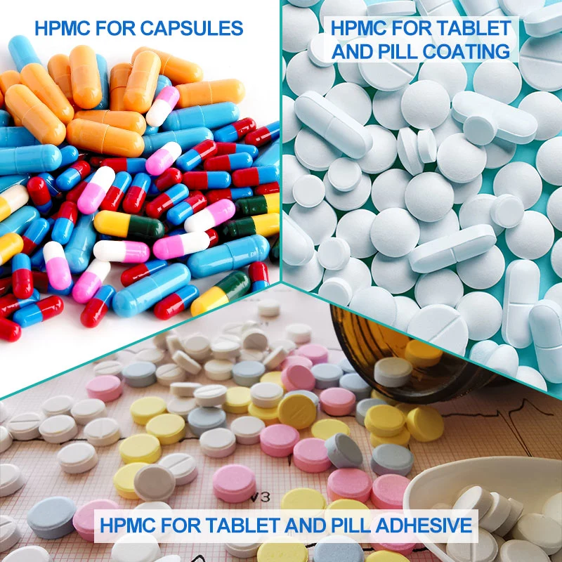 HPMC as Tablet and Pill Adhesive for Capsules Medical Material HPMC