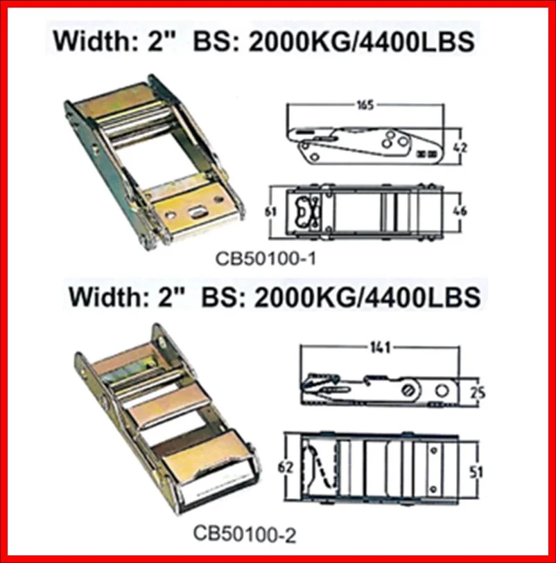 Steel Buckle for Ratchet Strap Rz50