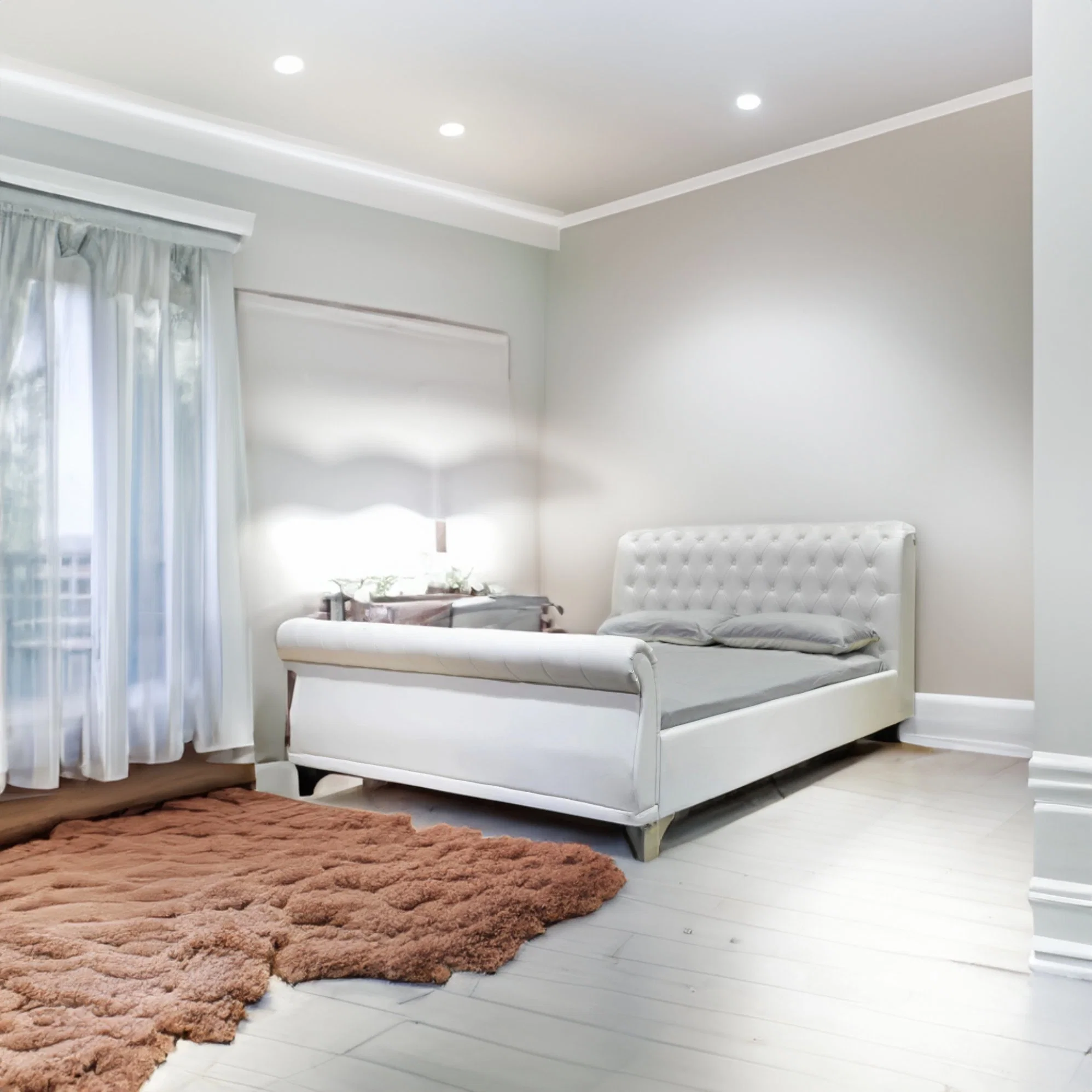Quarto Duplo quente Americano Huayang personalizado Quarto Design Cama Sala de estar Mobiliário