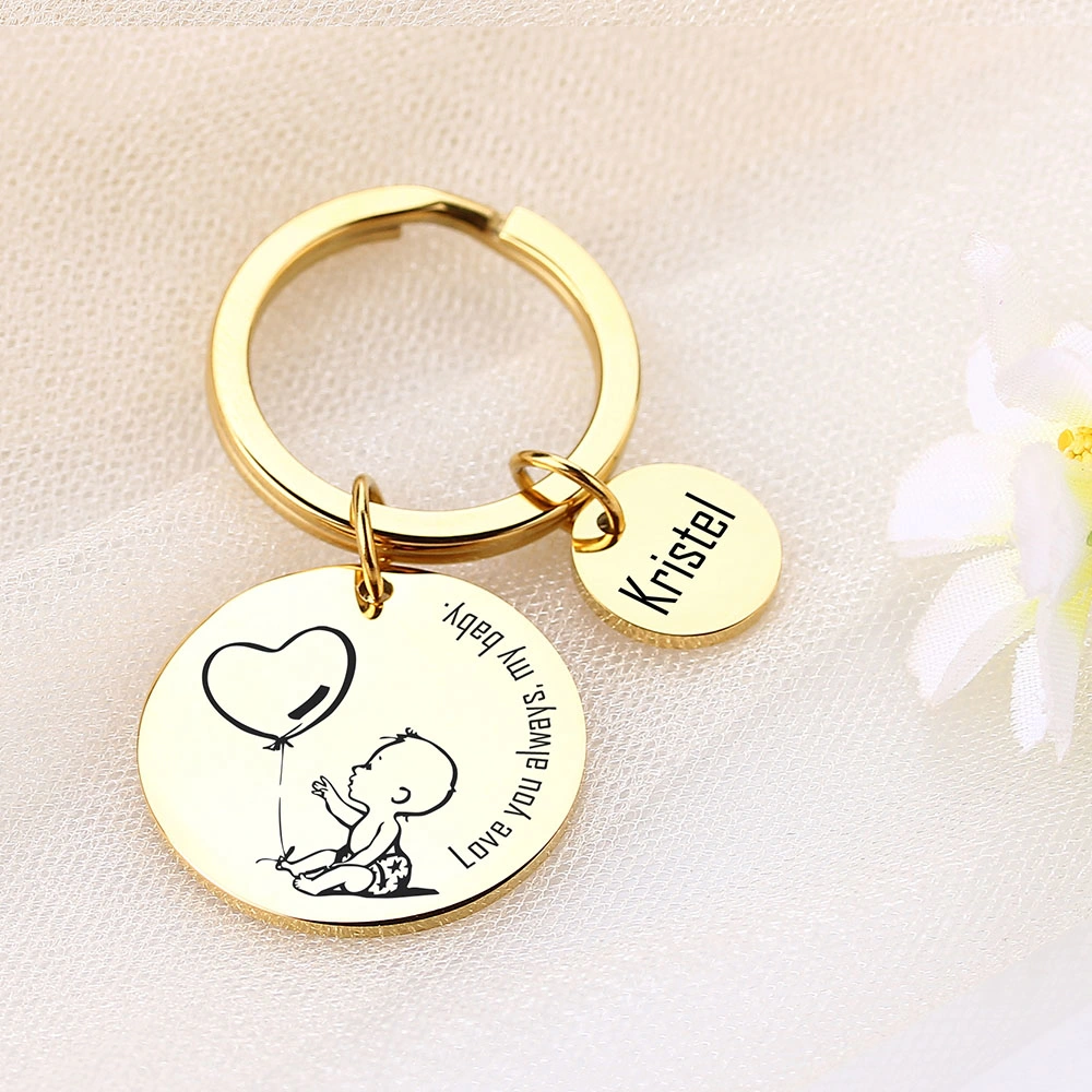 Fashion Accessories Customized Keychain Signature Keyring Personalized Handwritten Gift