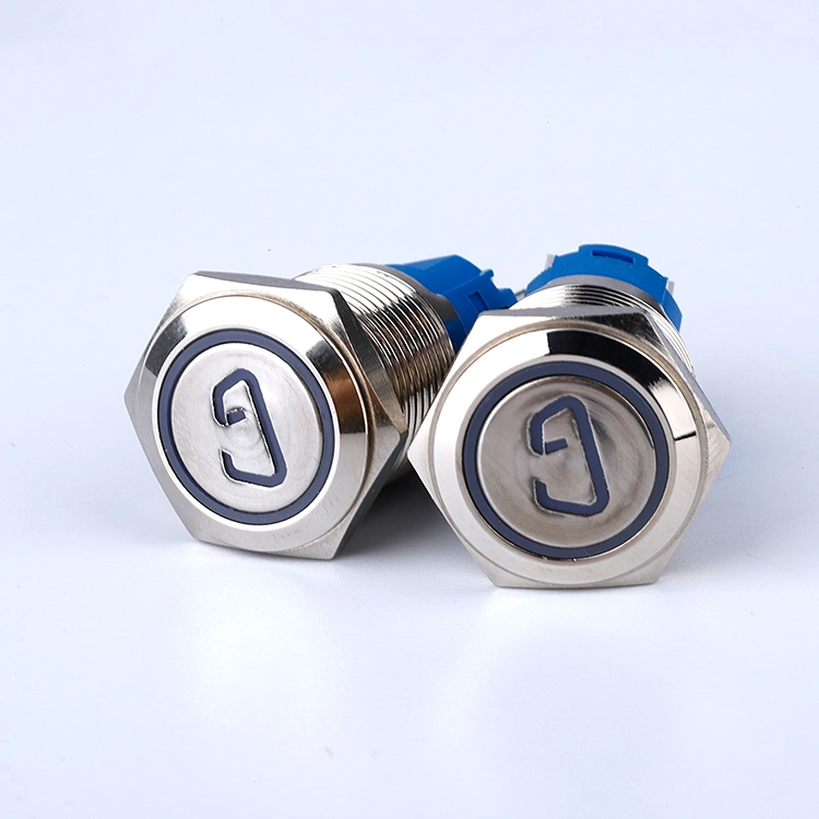 Metal Push Button Switch Customize Symbol 16mm Momentary 1no1nc Vending Machine Button Waterproof IP67