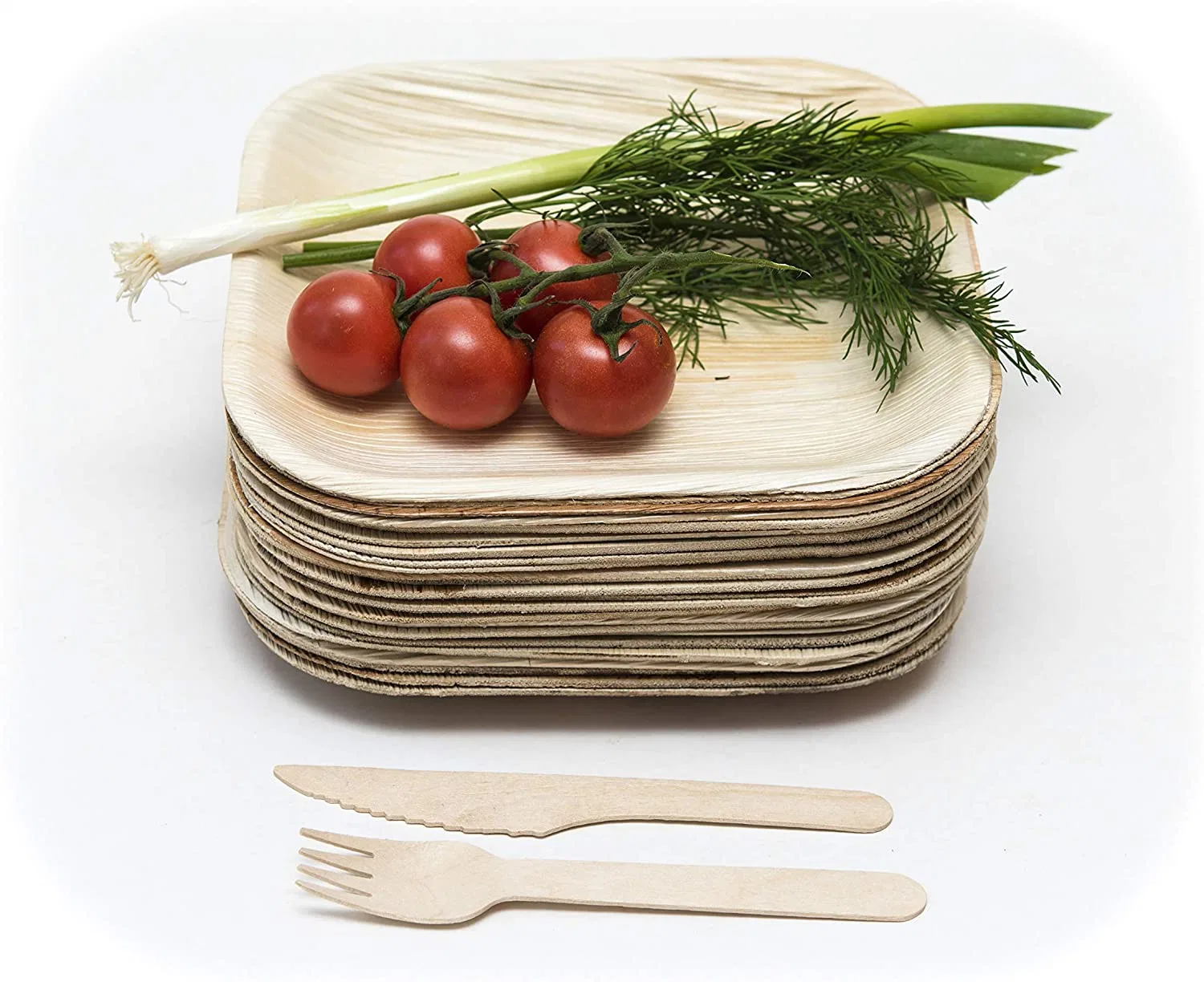 Biologisch Abbaubare Bamboo Platten Palm Leaf Platten Bamboo Tray