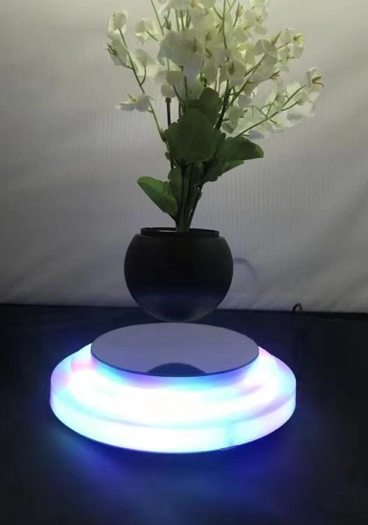 Hotsale красочные RGB светодиодный индикатор магнитной Levitation вращающегося воздушного вычислений с плавающей запятой бонсай завод Pot декор Рождество