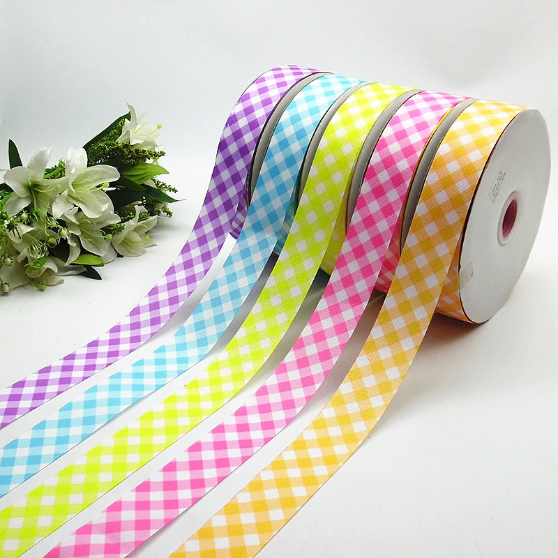 Plaid Patchwork Craft Imitation Hemp Wire Decor Ribbon Webbing