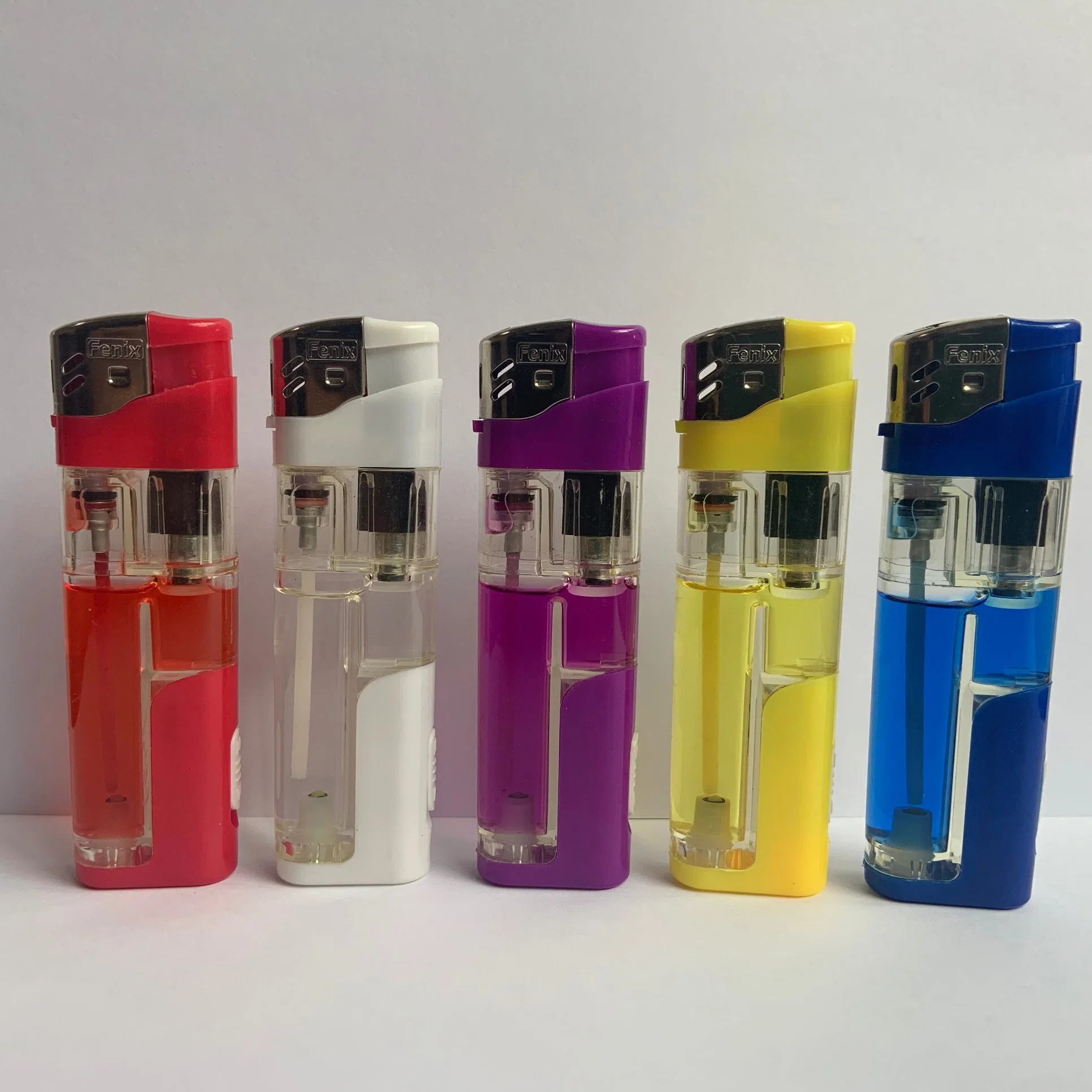 Five Color Customized LED Refillable Electronic Lighter