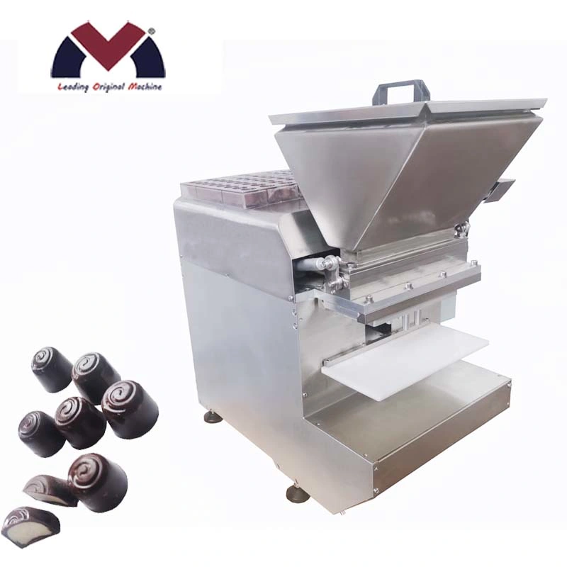 Wine Heart Chocolate Production and Processing Equipment Sandwich Fudge Pouring Machine Candy DOT Flower Packaging