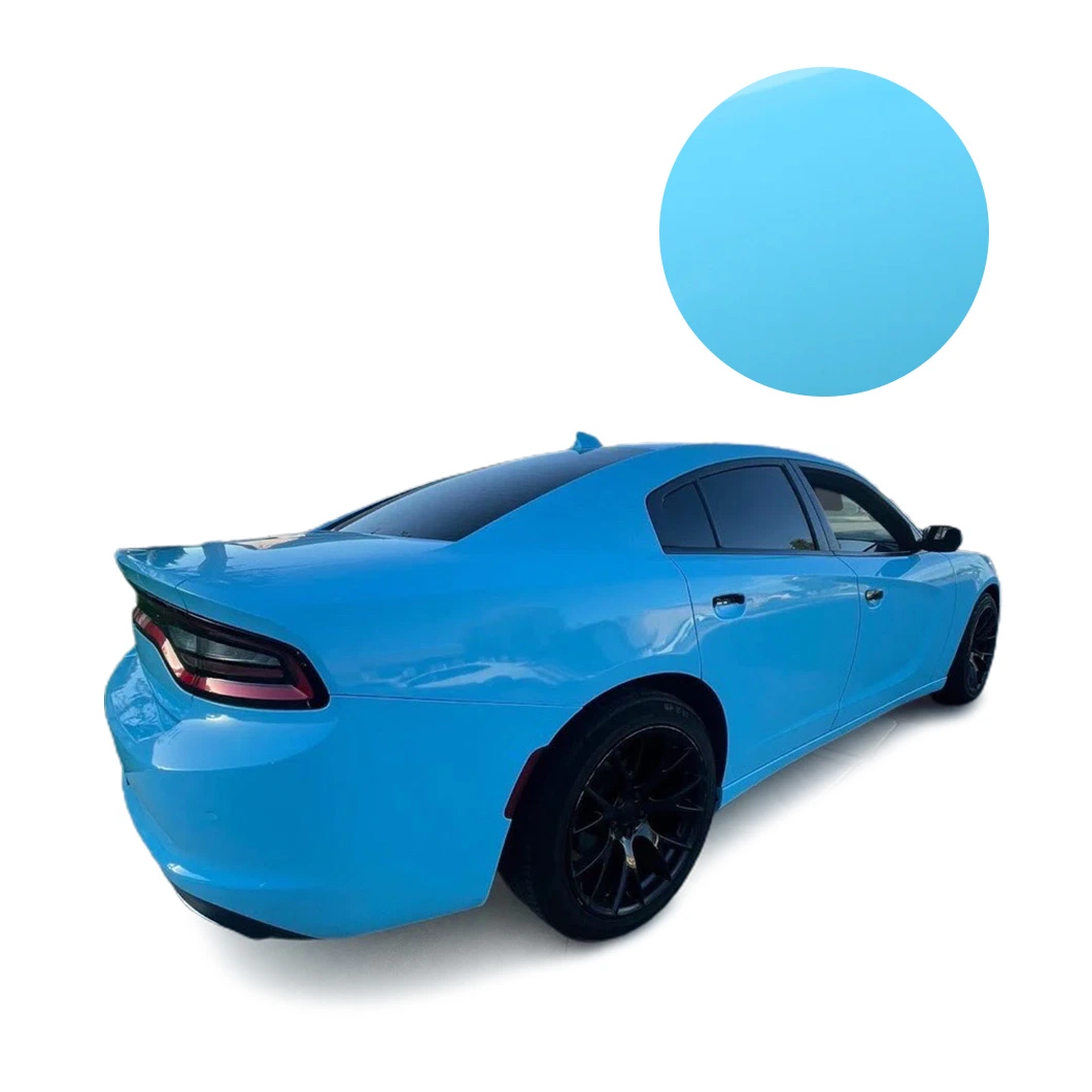 Beikaer Brand Professional High Glossy Sky Blue Pet PVC Material Car Body Decoration Vinyl Wraps