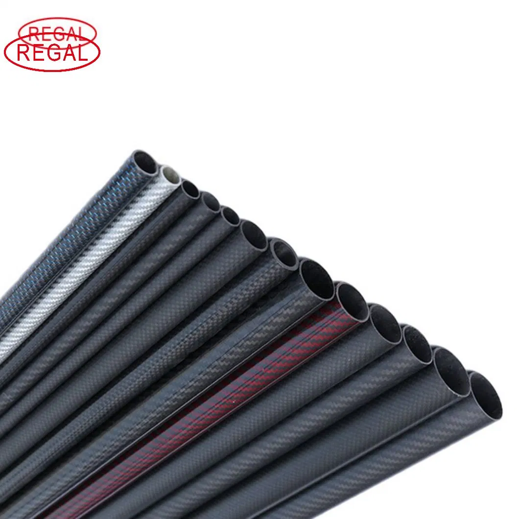 3K Mat Finish 25mm, 10mm, 16mm Carbon Fiber Tube with Color