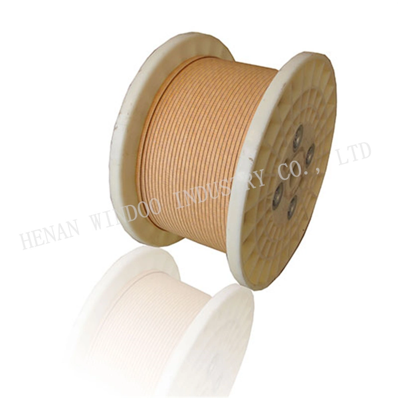 Class 180 H Magnet Wire Fiber Glass Wrapped Enameled Flat Copper Wire for Winding