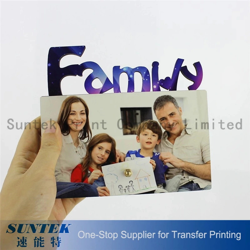 La sublimation MDF vierge cadre photo avec la famille pour l'impression numérique 155*140*5mm