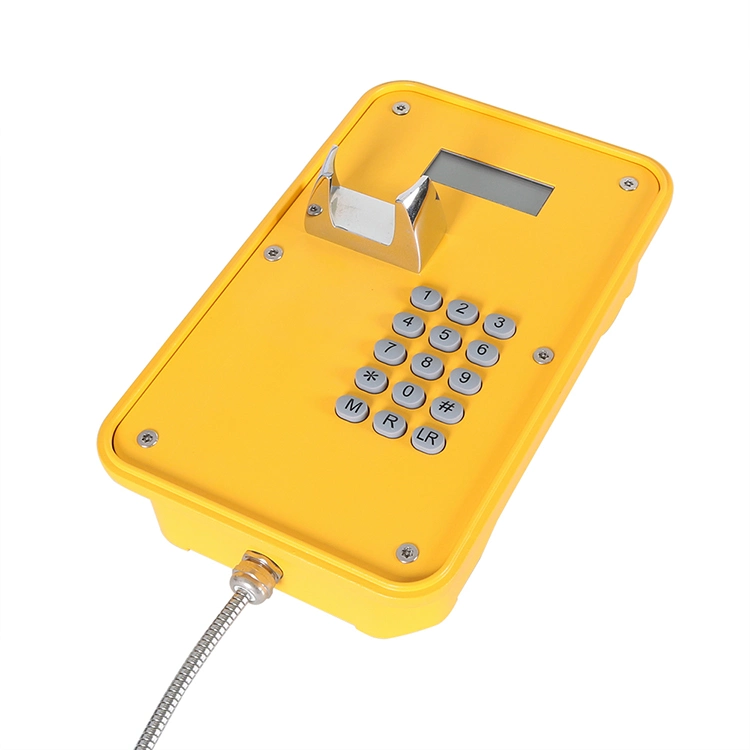 Outdoor-Industrie-Heavy Duty Notfall wetterfeste Telefon mit Display