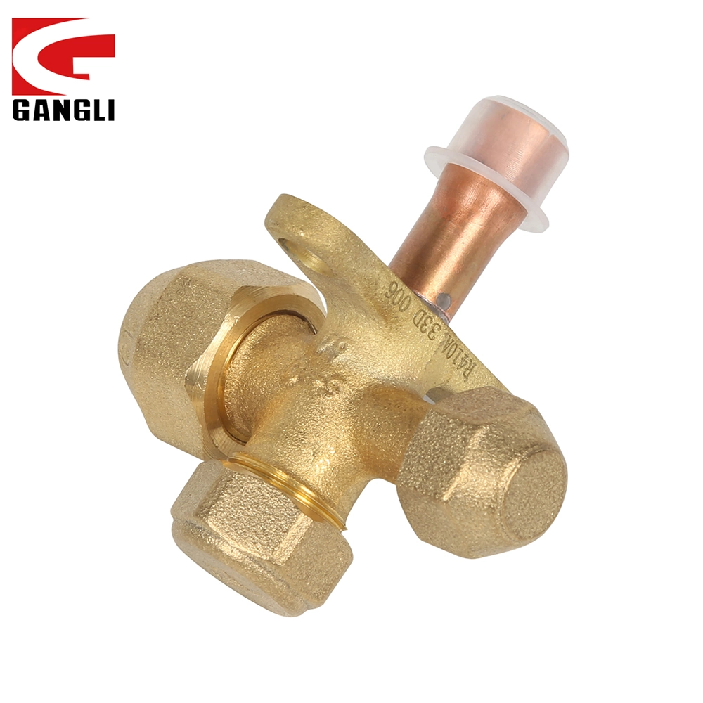 Gangli Wholeasle Square Cylindrical Service Valve for A/C