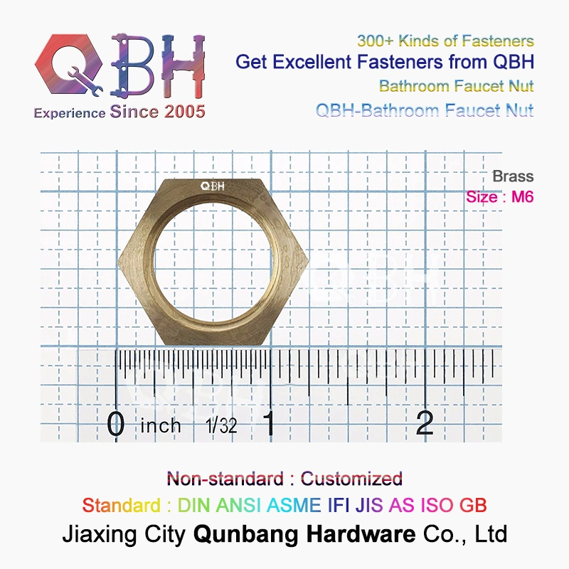 Qbh Wholesale/Supplier OEM ODM Bathroom Faucets Hex Nut Lifting Eye Bolt Woodscrews Screw Hooks Spare Fastener Sanitary Accessories