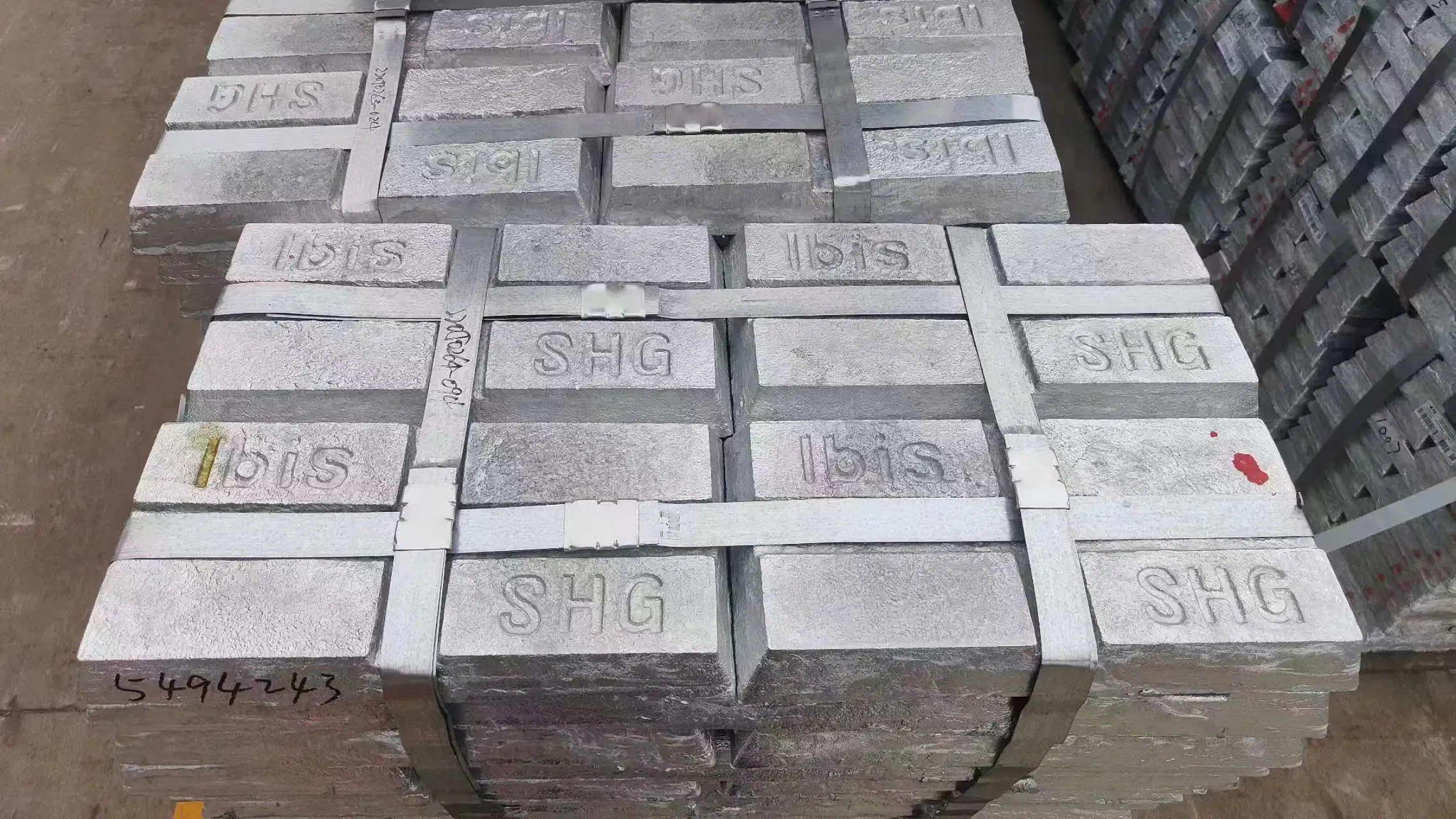 Los detalles de embalaje Caja de madera lingote de zinc