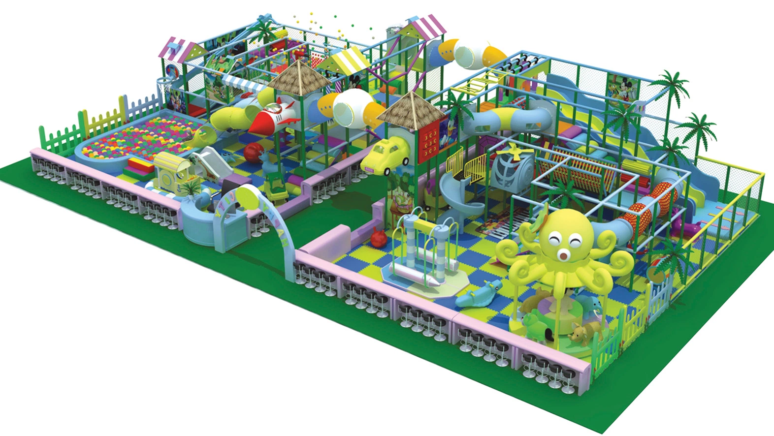 Daycare Indoor Playground Equipment, Commercial Digital Playground Models (TY-170301-1)