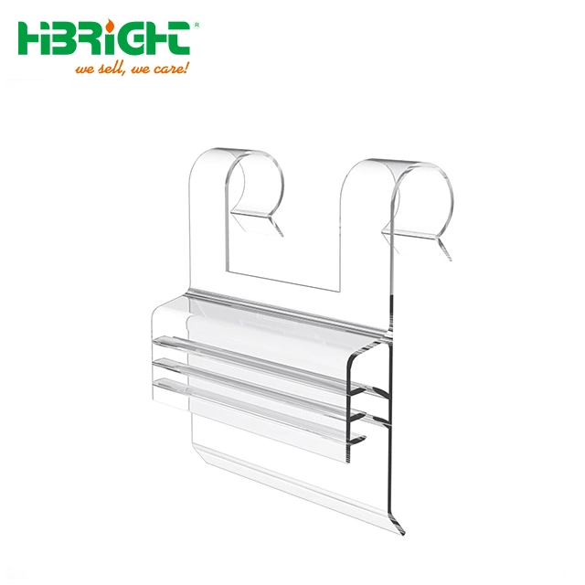 Supermarket Clear Plastic PVC Price Tag Holder Wing for Shelves