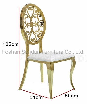 High quality/High cost performance  PU Leather Stainless Steel Dining Chair Furniture