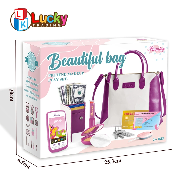 Little Girls Purse with Accessories and Pretend Makeup for Toddlers
