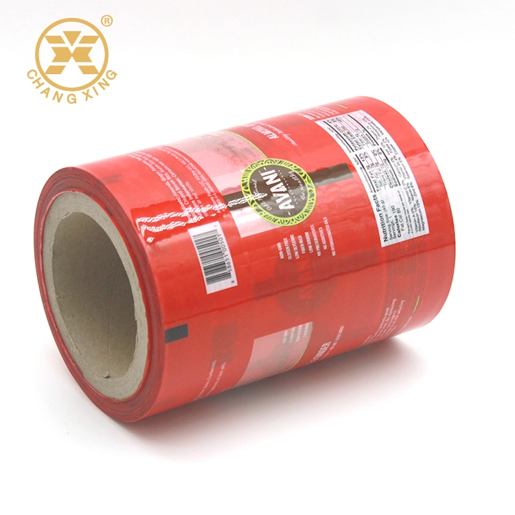 Plastic Roll Stock Cereal Snack Bar Packaging Printed Food Grade Laminated Film Roll