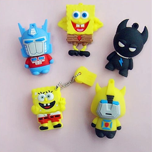 Customized USB Flash Drive Pendriver Coat PVC USB Spongebob Squarepants