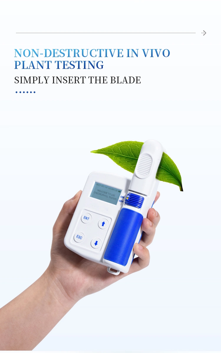 Chlorophyll Analyser for Simultaneous Determination of All Parameters in One Operationnitrogen Content Meterfoliar Temperature Meter