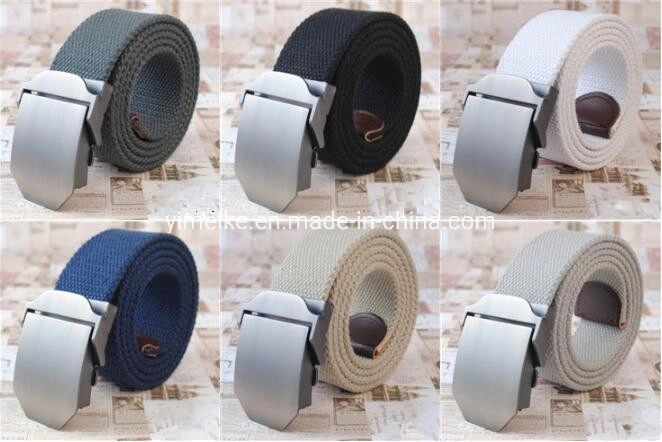 Original Factory OEM Durable Buckle Classical Casual Men Canvas Fabric Belt