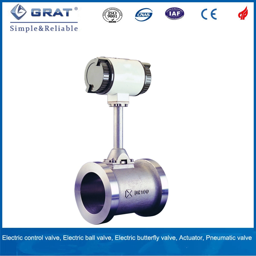 Gas Natural Comprimido de 4-20 mA vapor medidor de flujo de aire Vortex