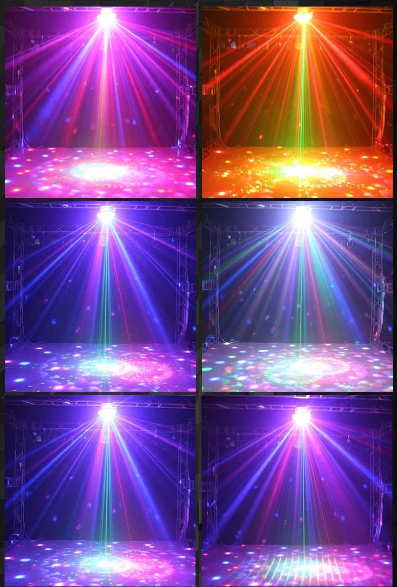 Dragonstage Disco Ball Lights 7 Color Sound Activated LED with Portable Remote for Home KTV Holidays Halloween Wedding Birthday Dance Pub Bar Club Show DJ