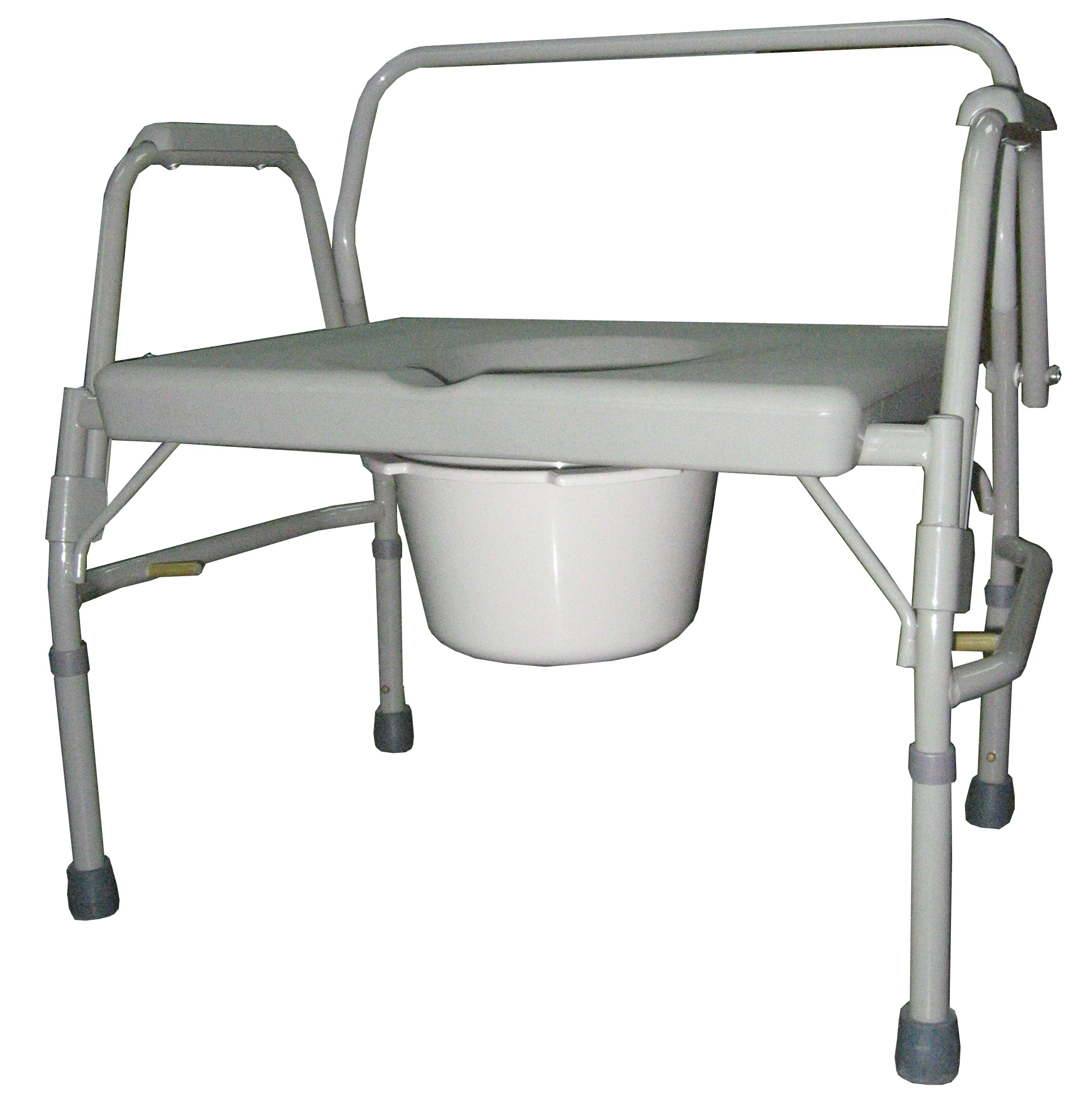 Anti-Skid Metal Folding Older Disable People Products Plastic Metal Commode Chair