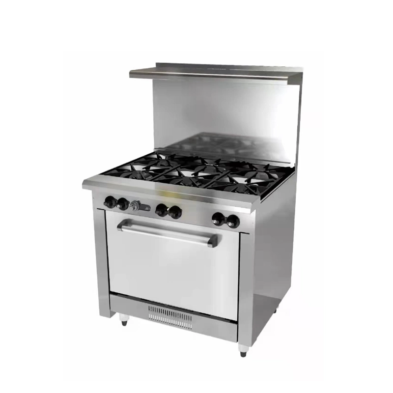 Commercial Cooking Equipment American Type Burners Gas Stove Range